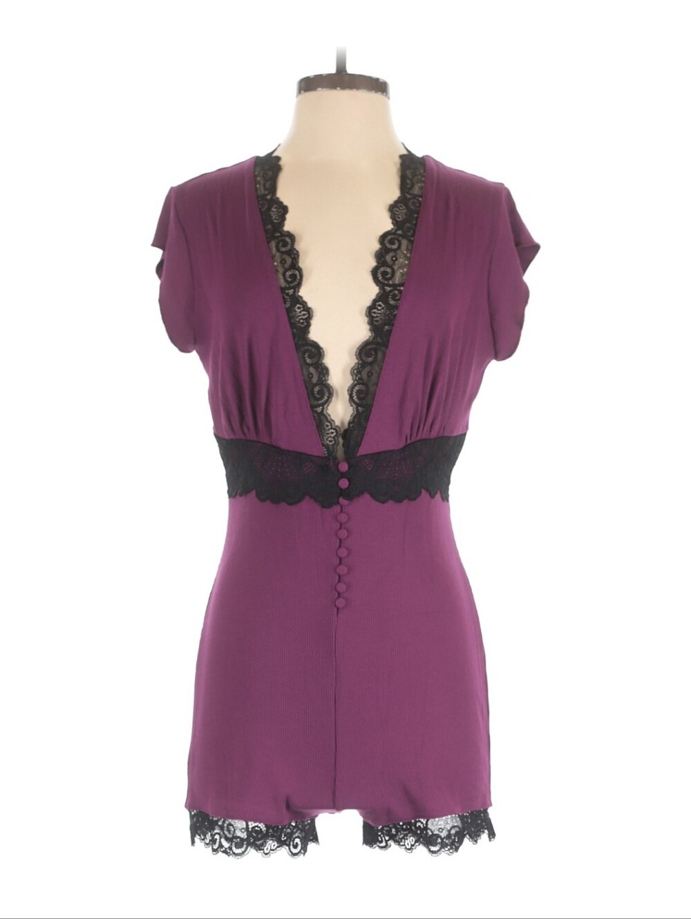 Beach Bunny Anise Romper Purple Medium NWT